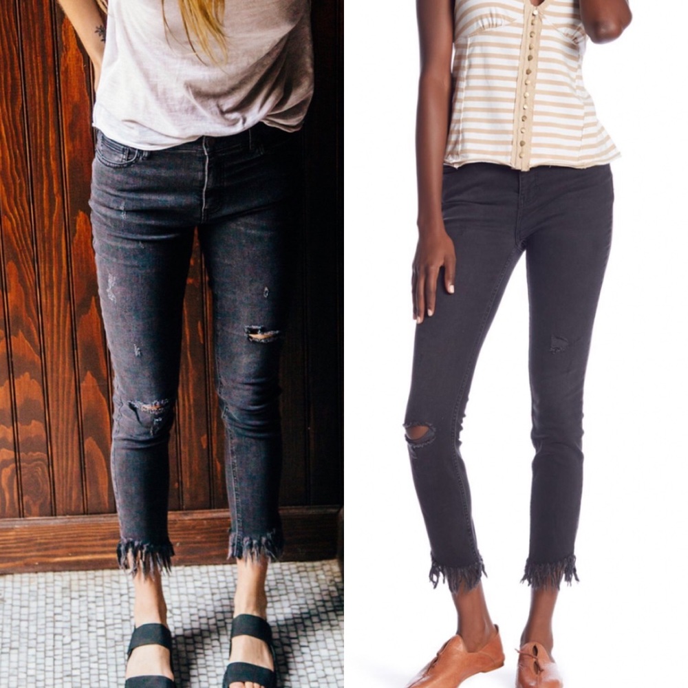 Free people great heights frayed skinny jean